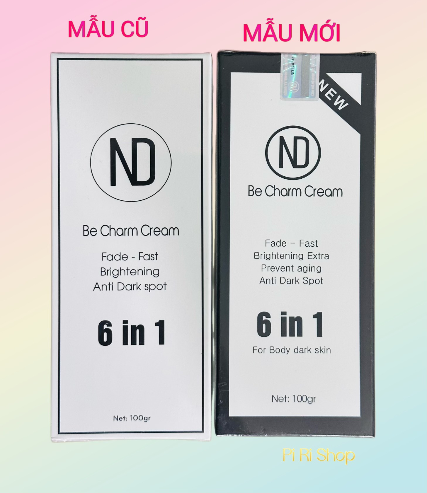 Kem bôi mờ thâm be charm cream 6in1 nd chính hãng