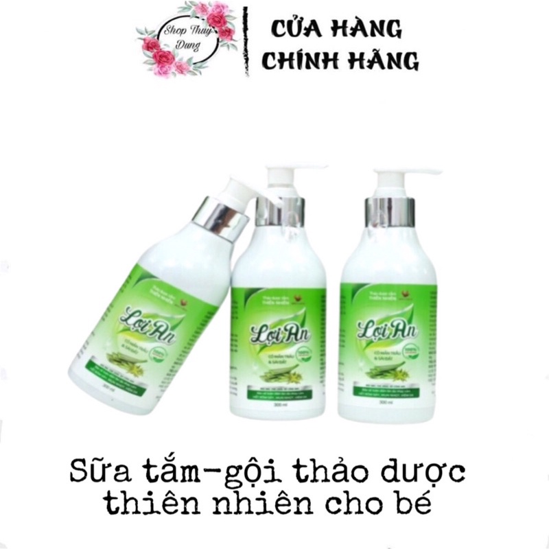 Sữa tắm gội thảo dược thiên nhiên lợi an cho bé