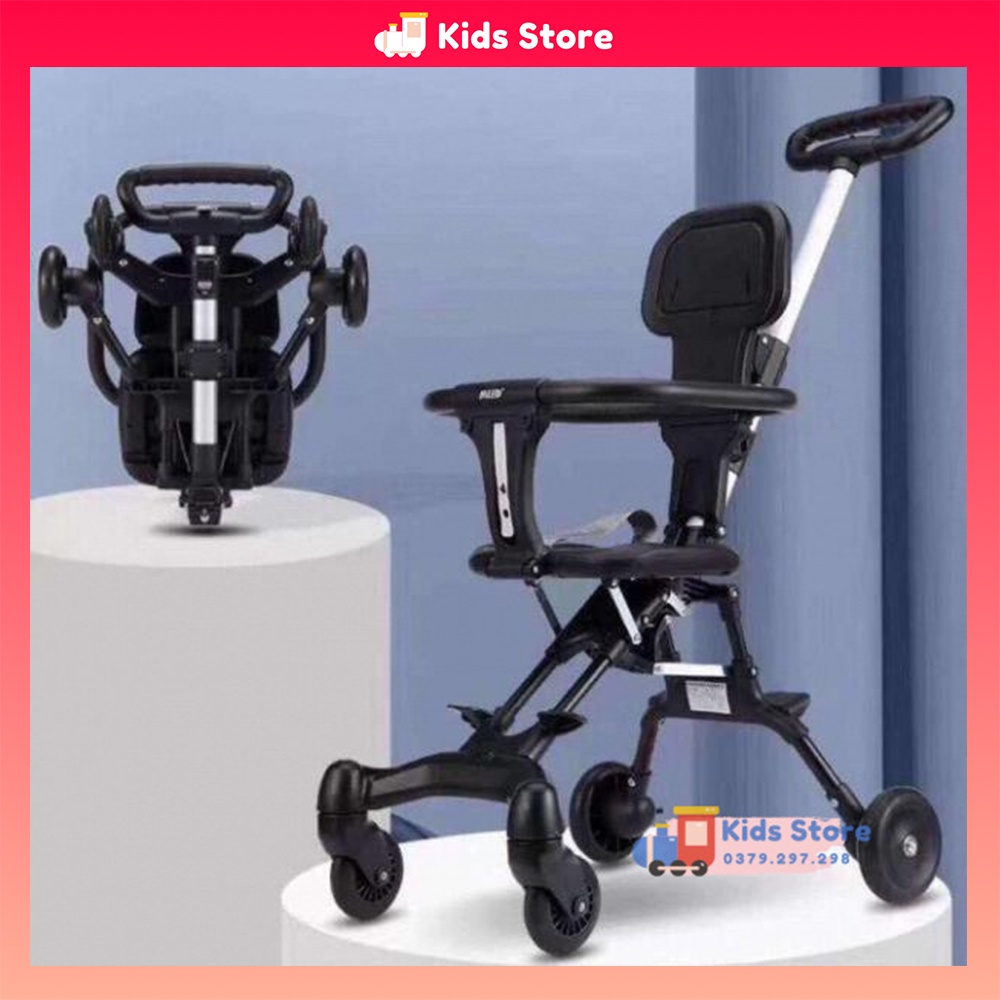 Xe Đẩy Gấp Gọn Siêu Nhẹ, Xe Đẩy Cho Bé Đảo 2 Chiều Tiện Lợi, Có Đệm Và Mái Che Dễ Dàng Đi Du Lịch - KAWAII BABY