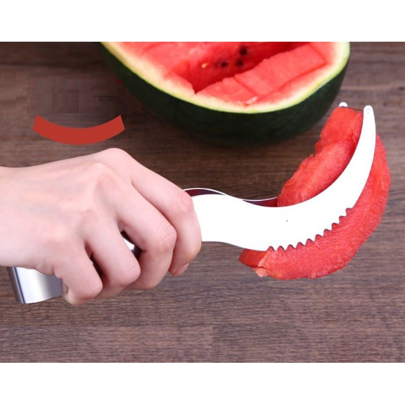 Dụng Cụ cắt gấp dưa hấu, dưa lưới Inox - 20.5x3cm, 81g