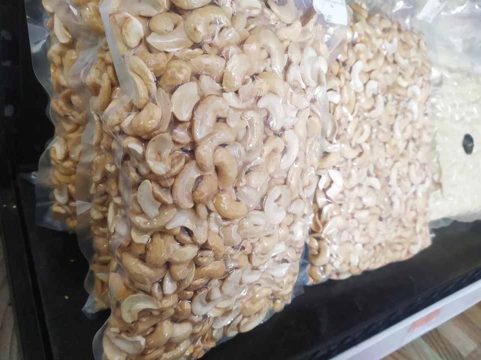Điều bể đôi tươi-raw halves cashew g500gr