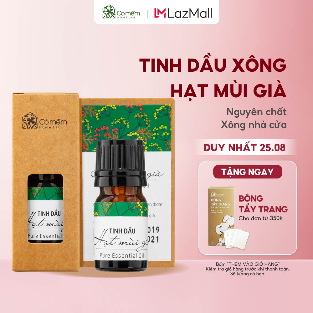 Tinh dầu xông thiên nhiên nguyên chất hạt mùi già - xông tất niên cỏ mềm