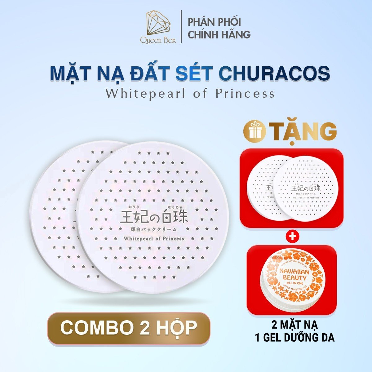 Mặt nạ đất sét làm trắng da Churacos -HÀNG CHÍNH HÃNG NHẬT BẢN