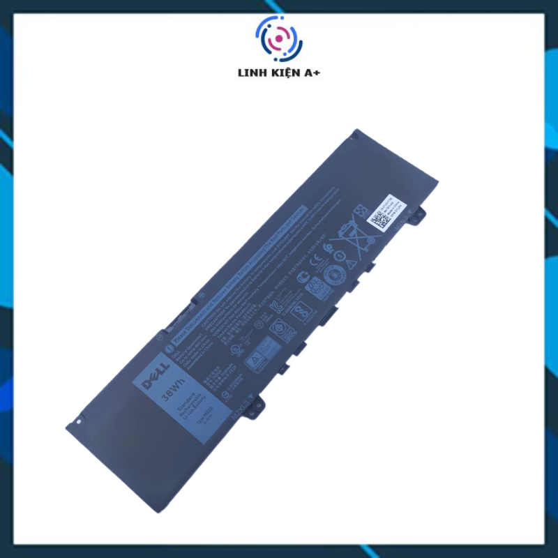Pin laptop dell inspiron 7370 7373 7380 7386 5370 p83g p83g001 f62g0 38wh zin