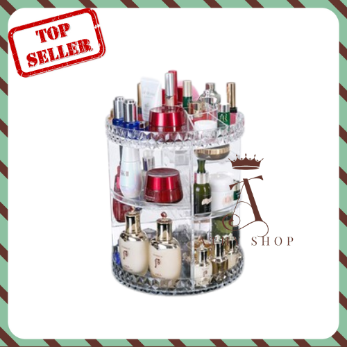 Kệ mỹ phẩm mini 360 kệ để dụng cụ trang điểm tủ nhỏ để đồ makeup đồ đựng mĩ phẩm make up trang trí bàn đẹp chứa dụng cụ trang điểm thông minh đa năng tiện lợi xịn tốt giá rẻ xinh đẹp sang trọng ATHY SHOP