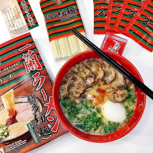MÌ RAMEN ICHIRAN NHẬT BẢN " DANH BẤT HƯ TRUYỀN" " NGON XUẤT SẮC" - Hộp 5 vắt