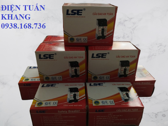 Combo 10 cái - cb cóc, cầu dao tự động lse, cầu dao an toàn cb ls100 đen - cb ls100