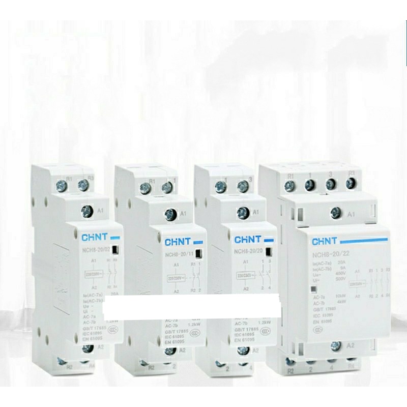 Chint nch8-25a/40a/63a- khởi động từ 1 pha chint nch8-25/20 nch8-40/20 nch8-63/20 25a 40a 63a 220v