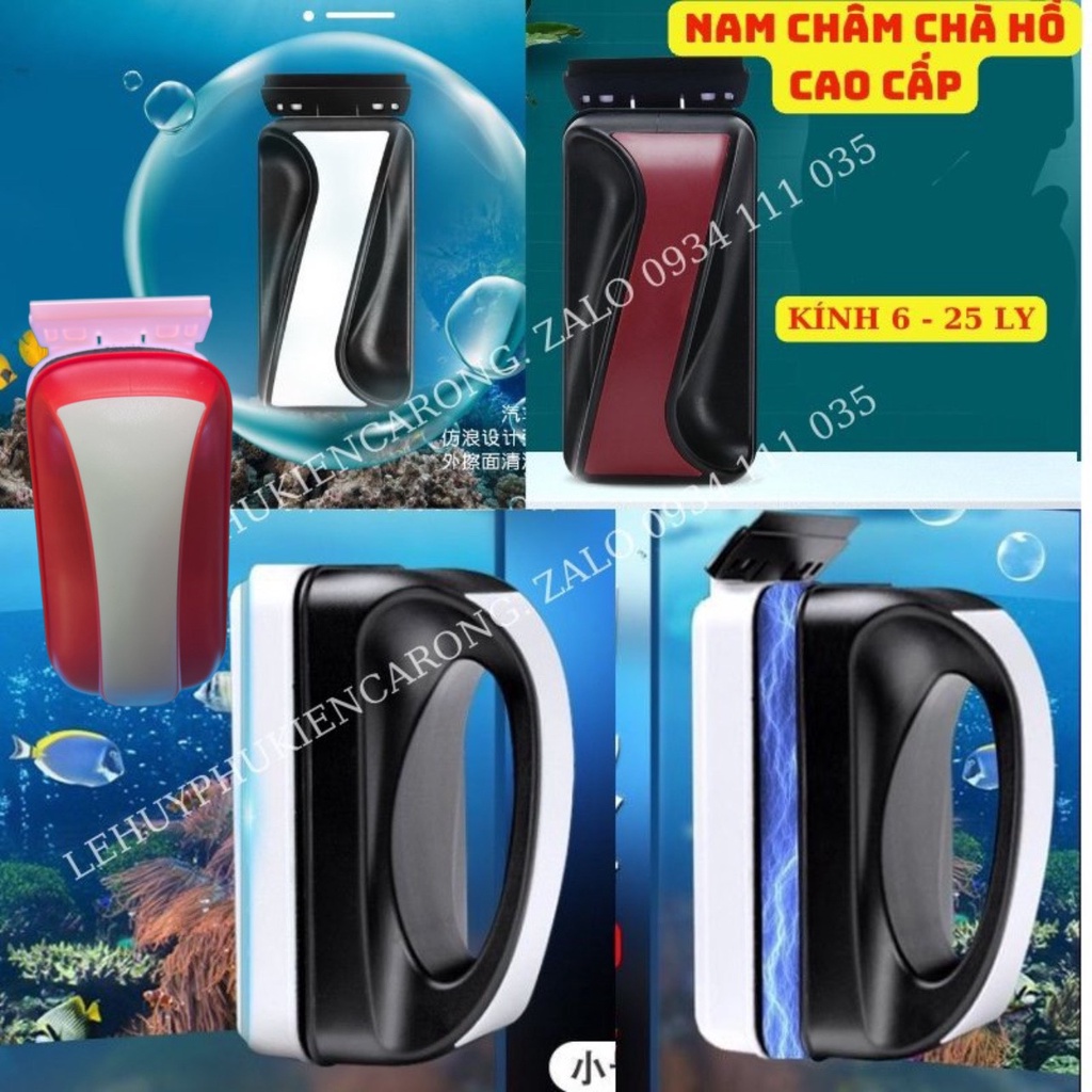 "Hoàn tiền đến 10%" Lau Kính Bể Cá Nam Châm, Vệ sinh Hồ Cá Cho Kính 6 - 25 Ly Hàng Cao Cấp