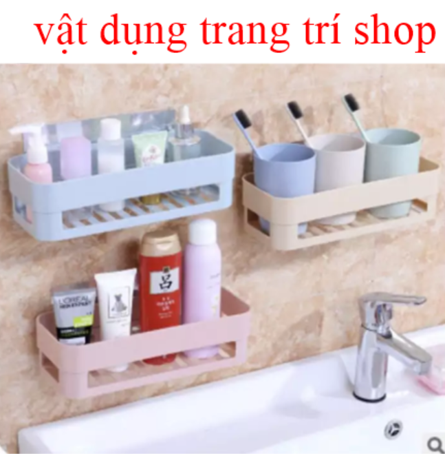 [HCM]kệ góc thông minh hút chân không nhà tắm tiện dụng