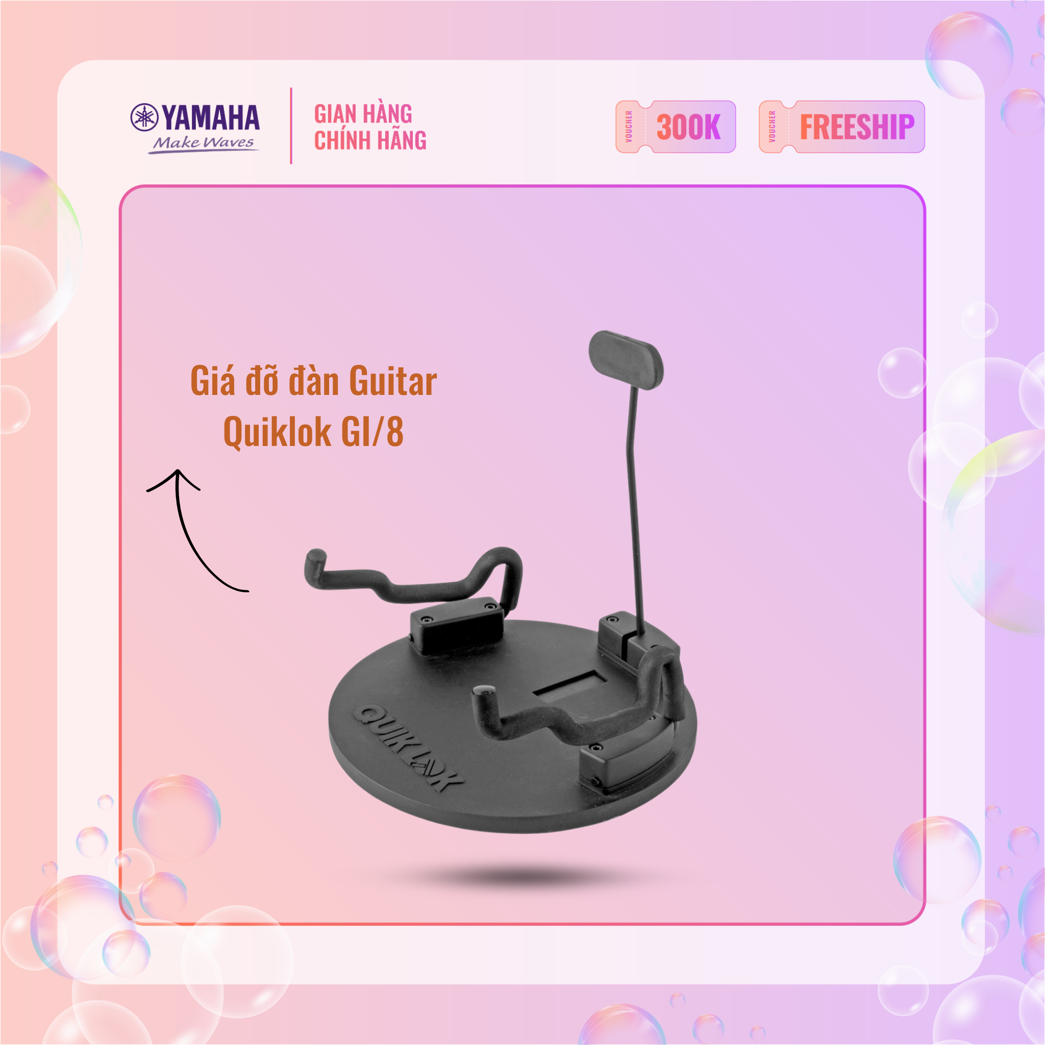 Gía Đỡ Đàn Guitar QUIK LOK  GI/8