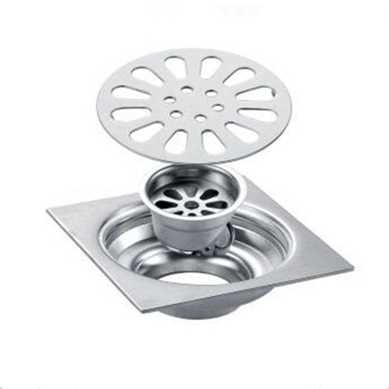 Thoát sàn ngăn mùi inox DN50, thoát nước nhanh 2mm