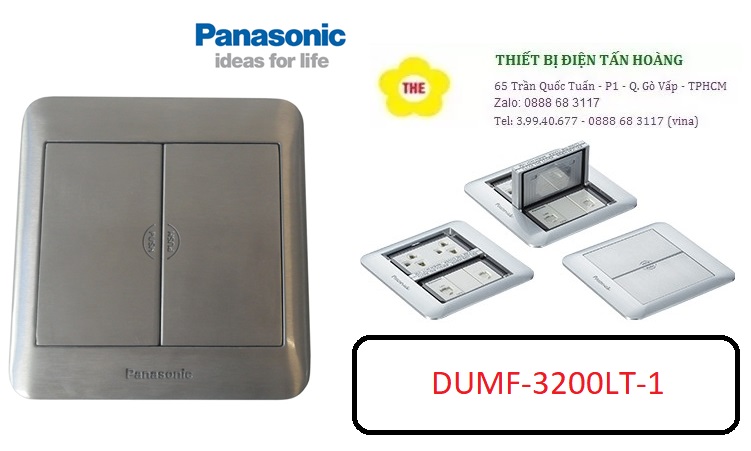 Ổ cắm âm sàn 6 thiết bị - panasonic - dumf3200