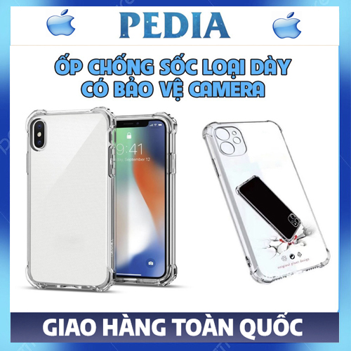 Ốp lưng CHỐNG SỐC  CÓ BẢO VỆ CAMERA iPhone 6 6s 6plus 6splus 7 7plus 8plus x xs xsmax 11 12 13 14 pro max promax trong suốt chống va đập