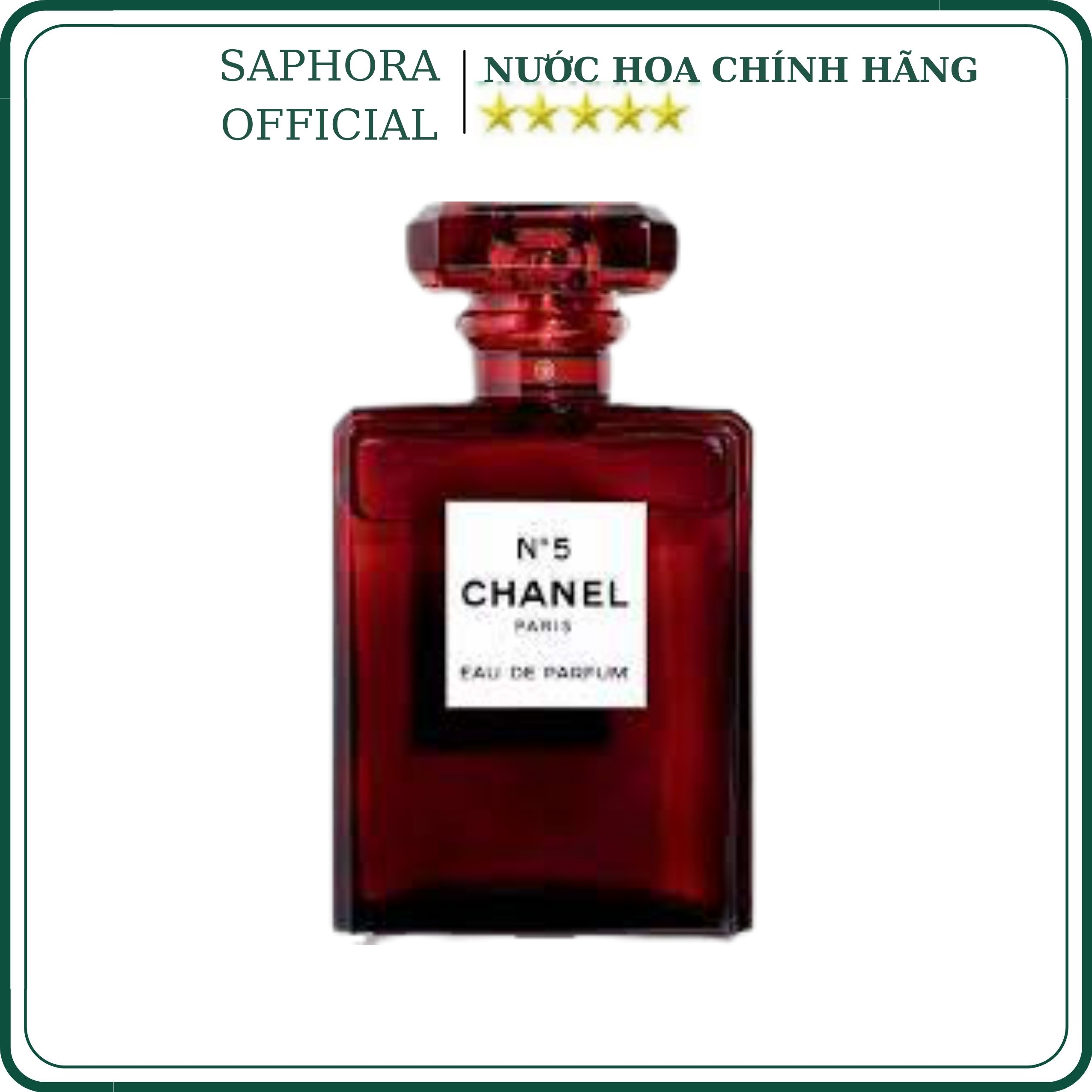 Nước Hoa Chanel No5 Eau De Parfume Red Limited Edition 2018 Fullbox 100ml