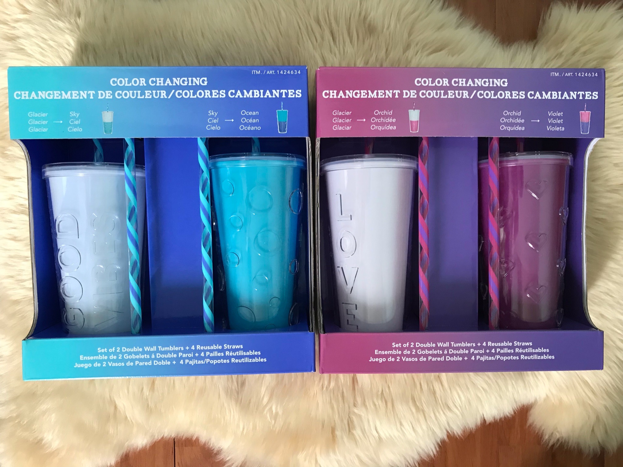 Ly Đổi Màu PARKER LANE Color Changing Tumbler 660ml USA