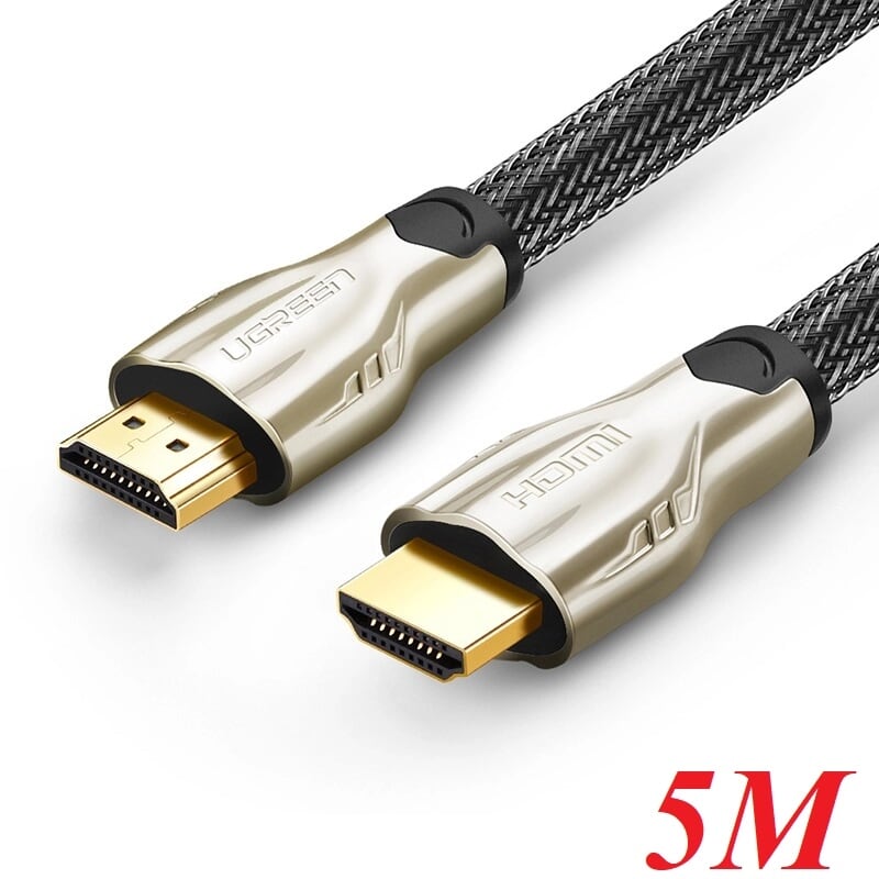 Ugreen 11193 5m màu đen cáp tín hiệu hdmi vỏ bọc lưới cao cấp hd102