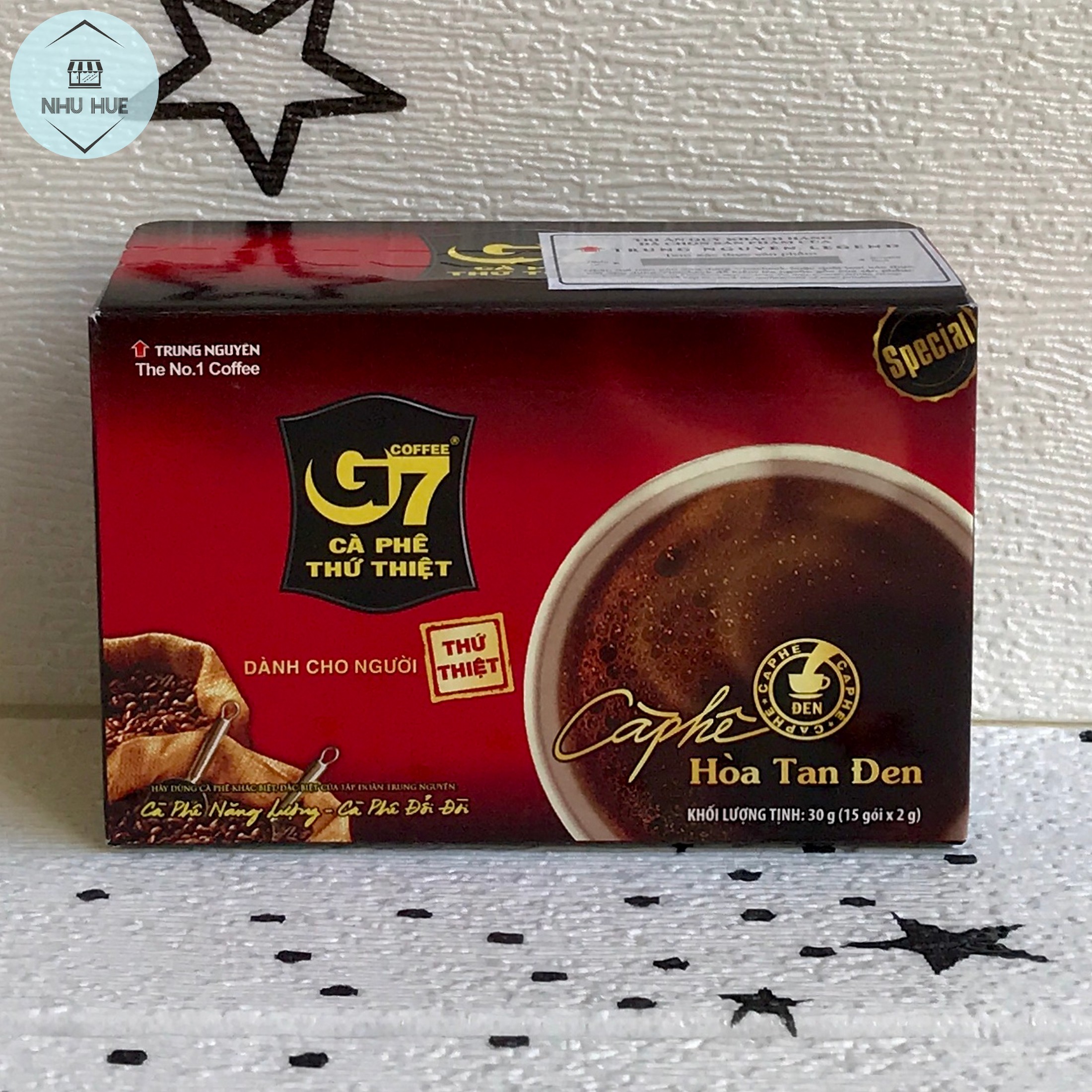 Cà phê đen không đường Trung Nguyên G7 (hộp 15 gói x 2g)
