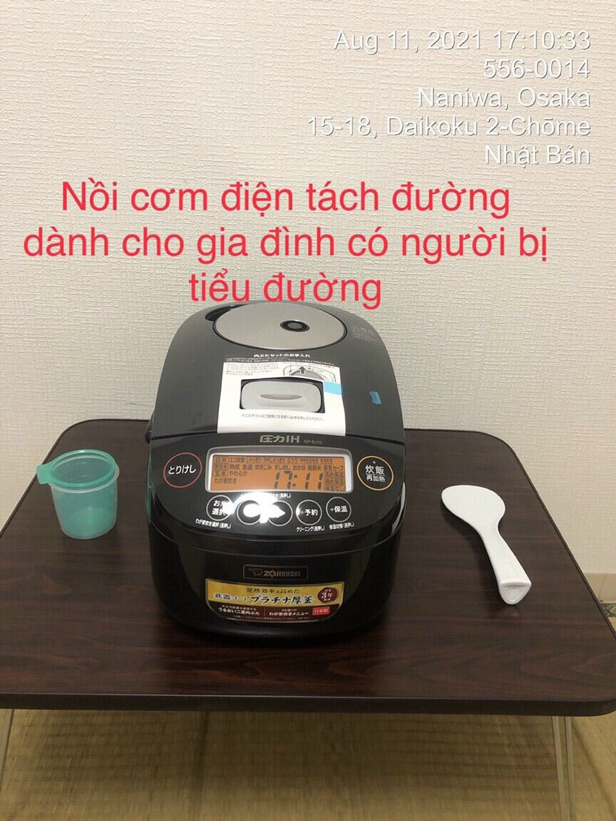 Nồi cơm điện cao tần tách đường 🔥 freeship 🔥 zojirushi np-bj10 dung tích 1 lít tặng 01 áo nhật