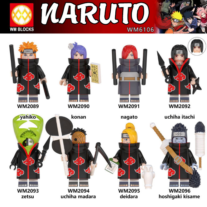 [HCM]Đồ chơi lắp ráp Minifigures nhân vật Naruto Shippuden bộ WM6106
