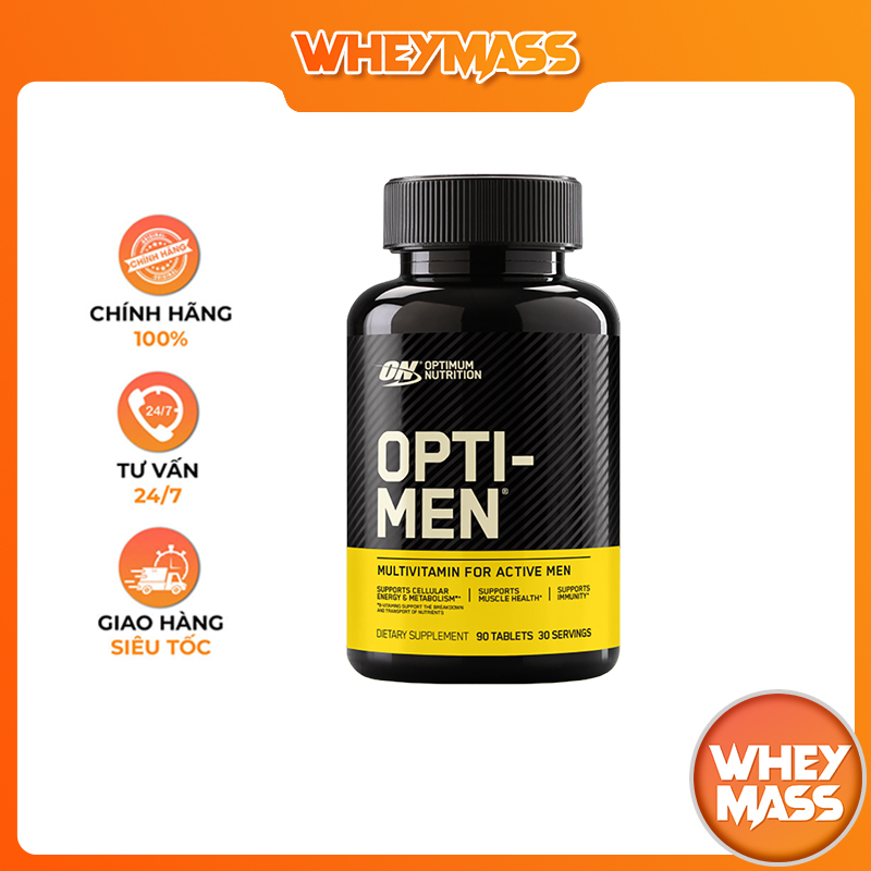 On opti-men multivitamin for active men duy trì sức mạnh cơ bắp, bổ sung vitamin