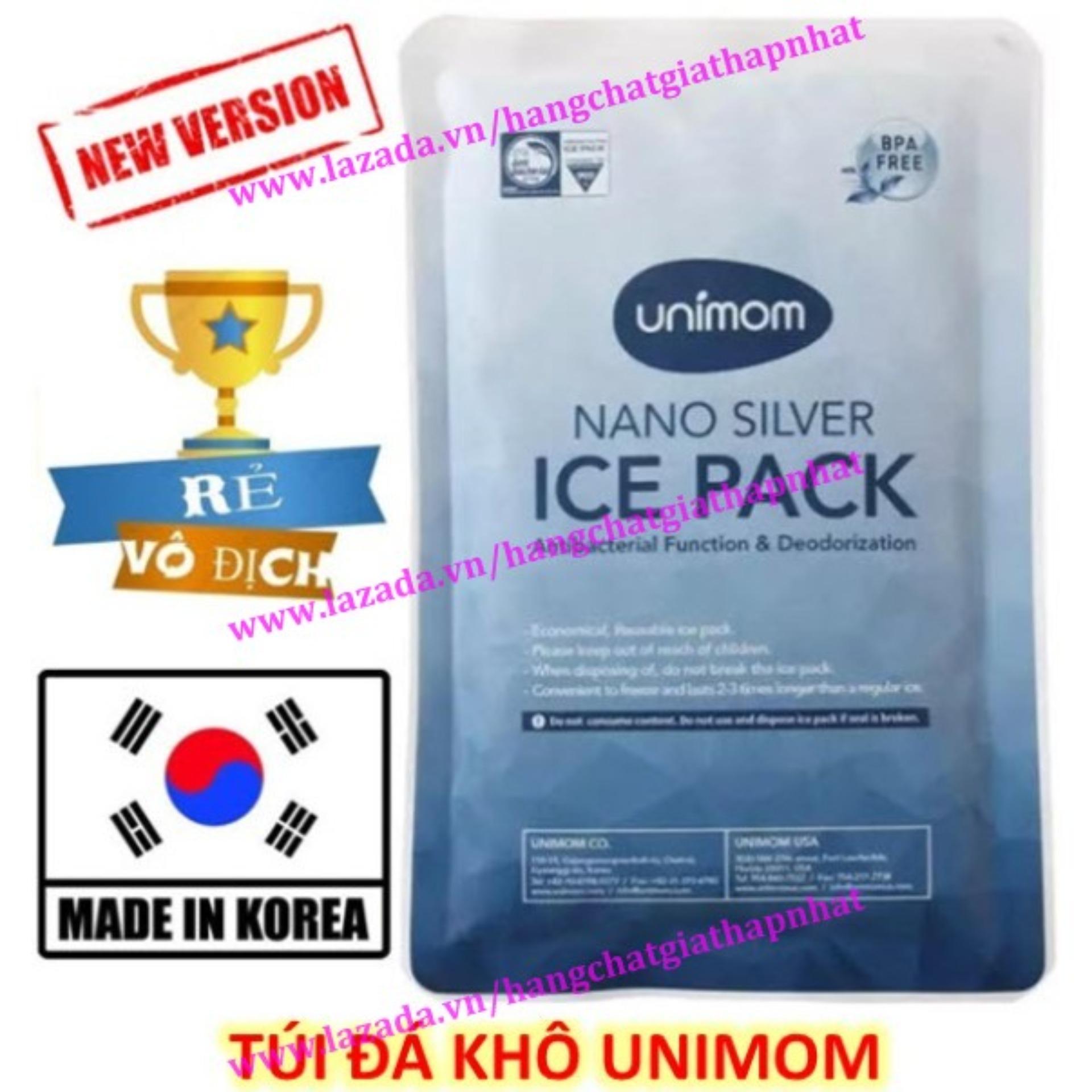 01 túi đá gel khô diệt khuẩn giữ nhiệt giữ lạnh sữa, thực phẩm unimom um871857 um860136