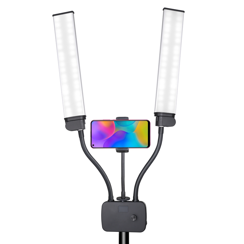 Professional Double Arms Led Light Photo Lighting Video Fill Light Led Makeup Lamp Studio Live Broadcast Lamp-Eu Plug 3