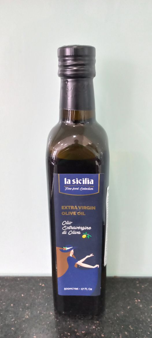 Dầu Ô liu Nguyên chất Extra Virgin Olive Oil La Sicilia .Italia. 500ml