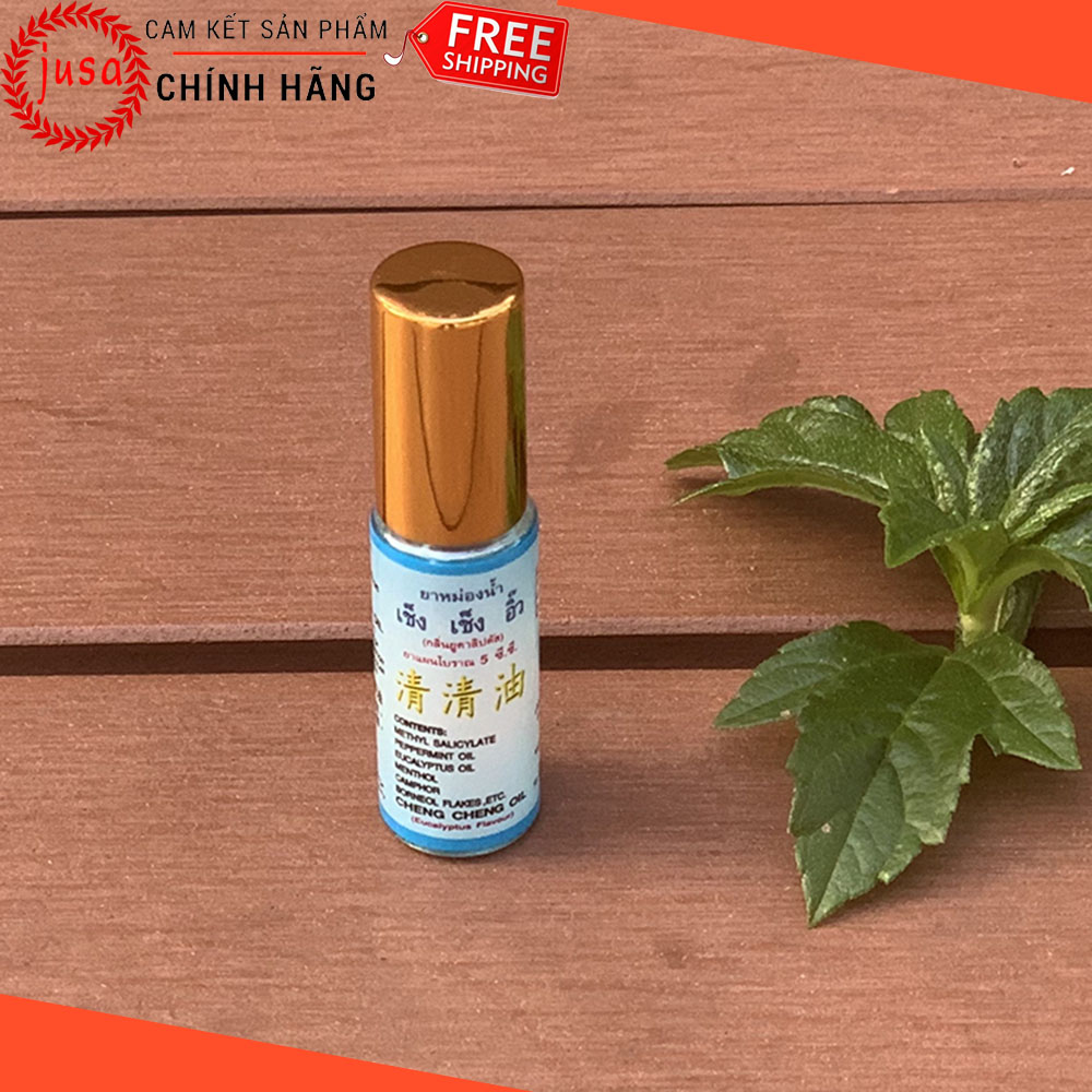 [HCM][ Hot Sale ] Combo 6 Dầu Gió Lăn Thái Lan Cheng Cheng Oil 5ml Từ Thảo Dược Nhân Sâm - Junsam