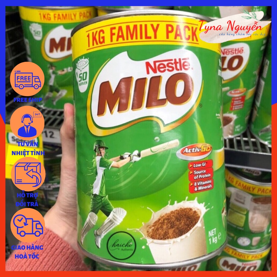 Sữa Bột Milo Hộp 1kg Của Úc.