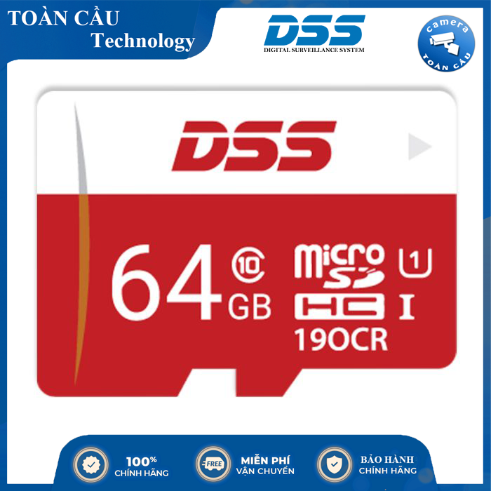 [100% CHÍNH HÃNG] Thẻ nhớ 64gb DAHUA DSS - Tốc Độ Đọc Class 10 - Camera Toàn Cầu