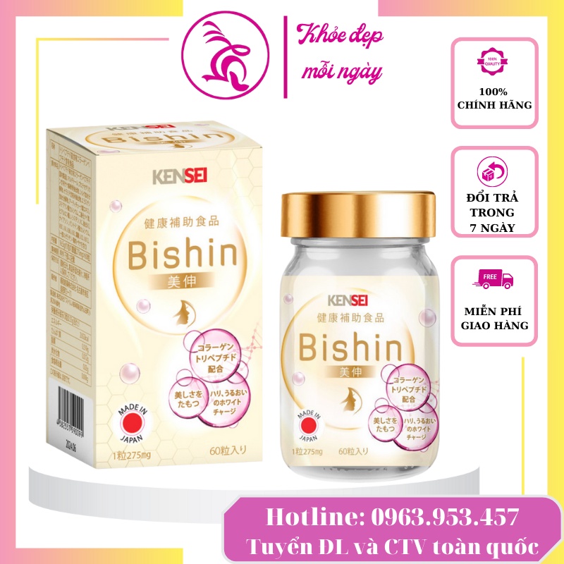 Viên uống Bishin Tripeptide Collagen Nhật Bản