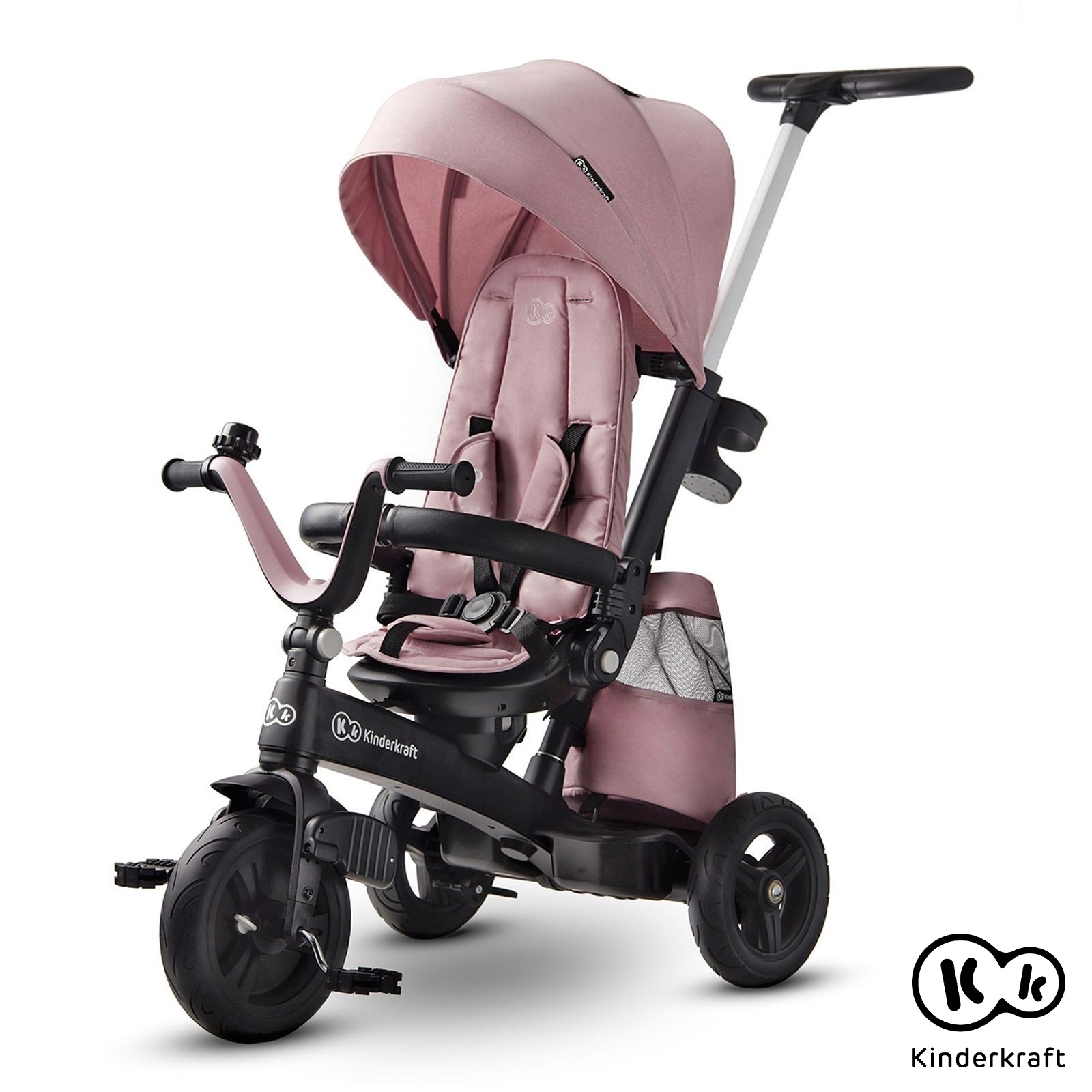 Xe đạp 3 bánh cho bé từ 9 tháng tuổi trở lên, bằng thép, bọc vải, kinderkraft - easytwist
