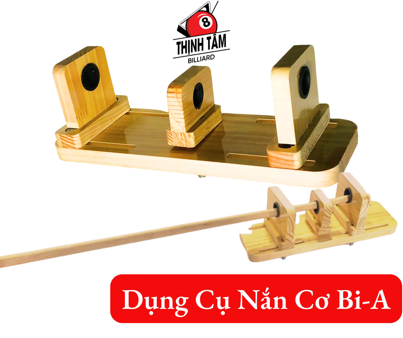 Dụng cụ chỉnh thẳng cơ bida, nắn thẳng cơ bi-a gỗ thông