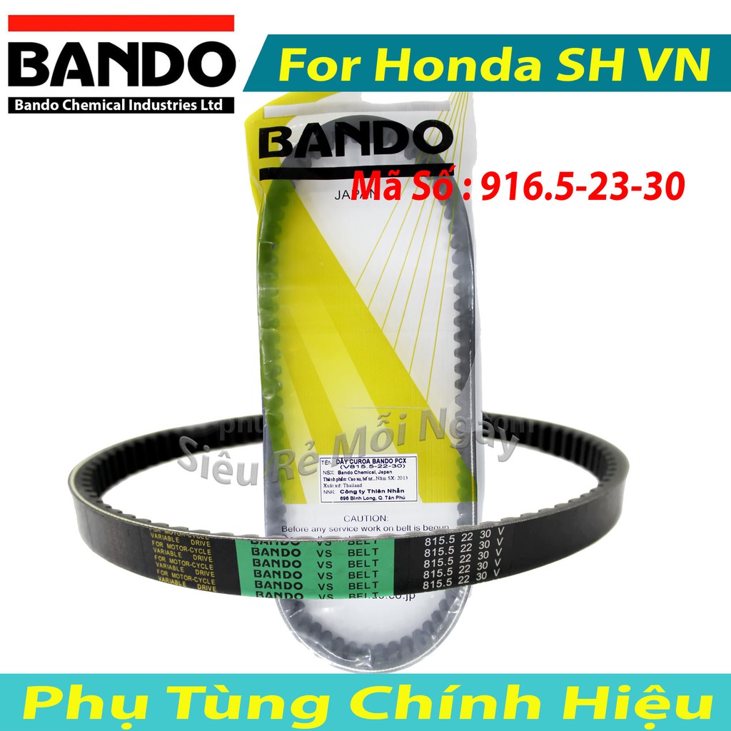 Dây curoa sh 125,sh 150.sh 2017 bando chính hãng.