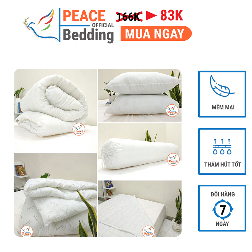 [ BỘ SƯU TẬP ] Ruột Chăn Mền Gối Các Loại Chất Liệu Bông Sợi Tự Nhiên Kết Hợp Với Lớp Vải Cotton Mềm Mịn, Ấm Áp, Thấm Hút Tốt