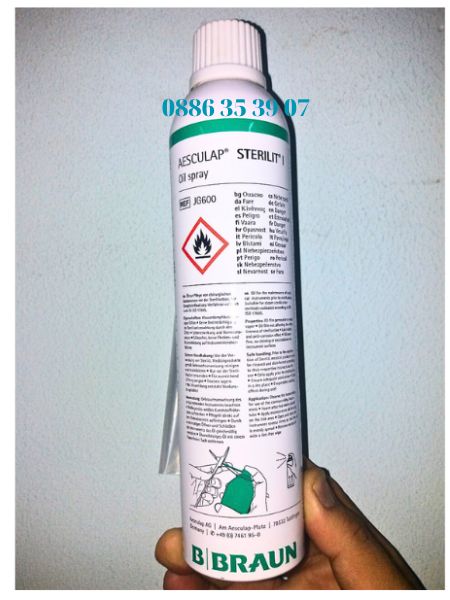 AESCULAP STERILIT OiL Spray JG600 dầu bảo dưỡng bôi trơn dụng cụ