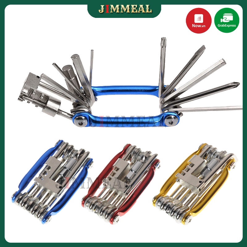 Bộ Lục Giác Kim Loại Lắp Giáp, Sửa Chữa Xe Đạp, Dụng Cụ Sửa Chữa Cầm Tay Xe Đạp, Tua Vít 15-in-1,Hex Screw
