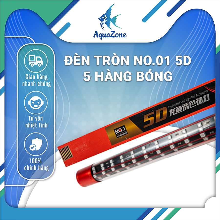 Đèn led no1 5d làm bật tone màu cá rồng, cá koi - đèn 5 hàng bóng n95a n115a n145a n175a