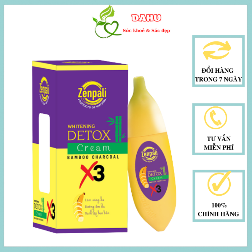 Chuối Thải Chì Cấy Trắng Detox Zenpali DAHU COSMETICS Mẫu Mới thải độc da, cấy trắng da