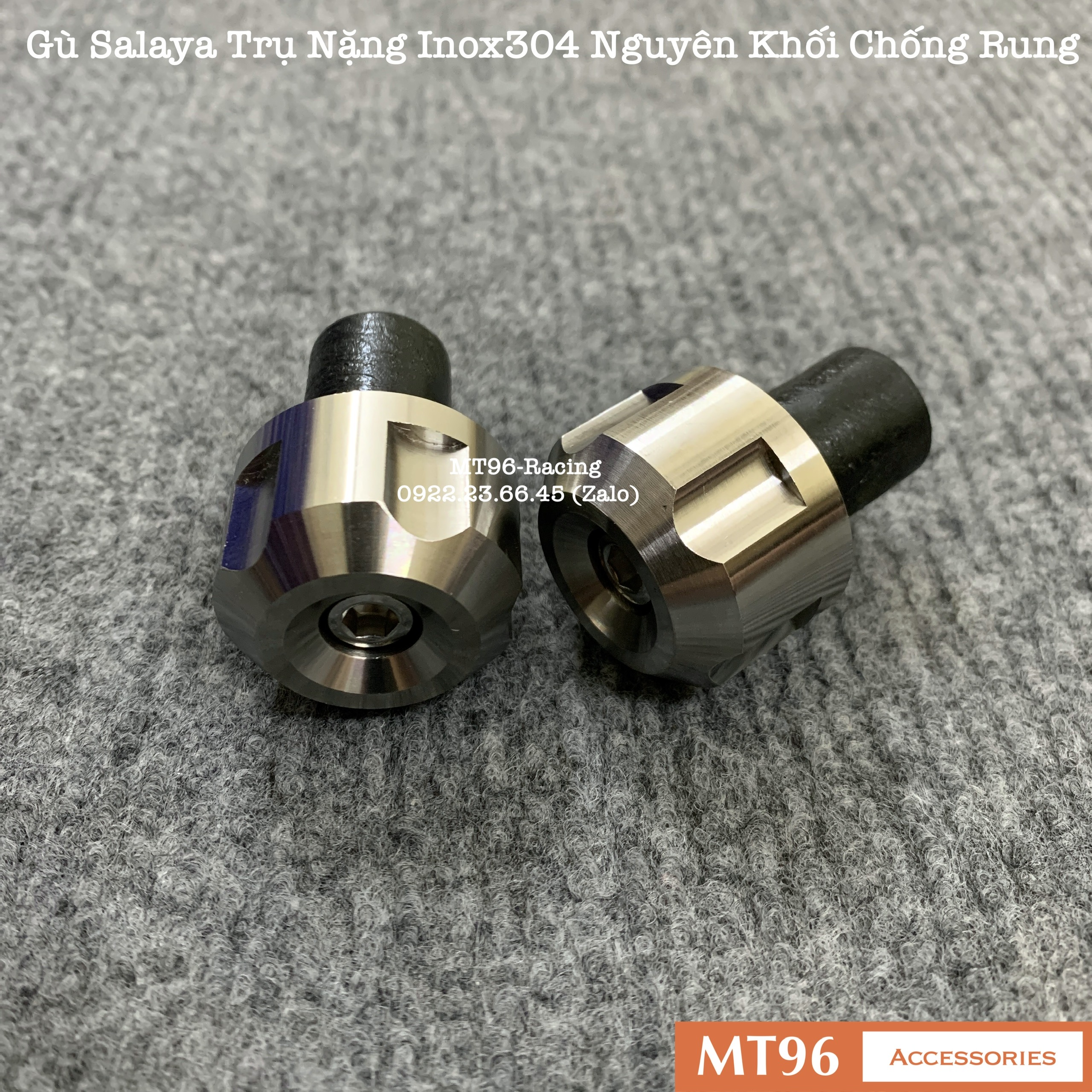 Gù Salaya Inox 304 Trụ Nguyên Khối Chống Rung Gắn Nhiều Dòng Xe