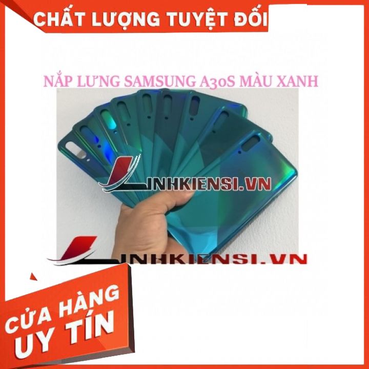 Nắp lưng samsung a30s màu xanh