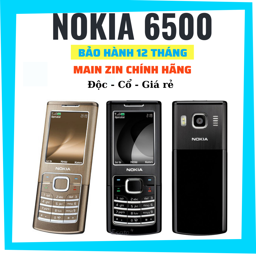 Điện thoại độc Nokia 6500 classic siêu mỏng vỏ kim loại cứng cáp