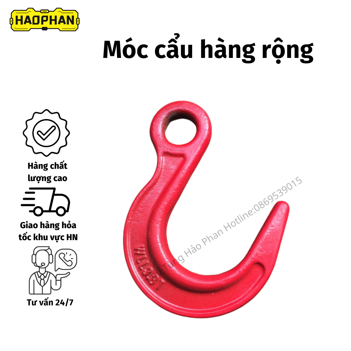 Móc cẩu hàng rộng - 2t, 3.2t, 3.8t, 5.4t, 8t tấn