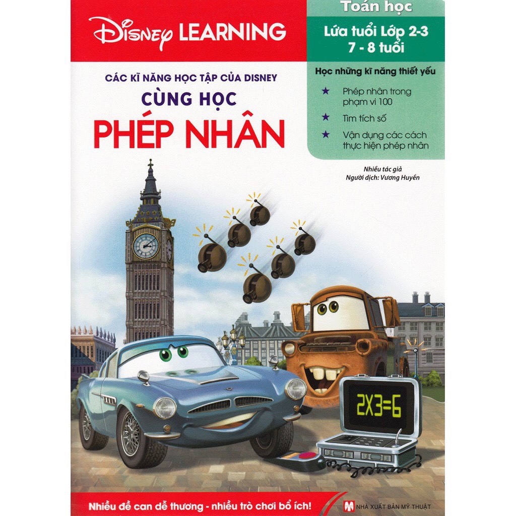 Sách - các kĩ năng học tập của disney - cùng học phép nhân
