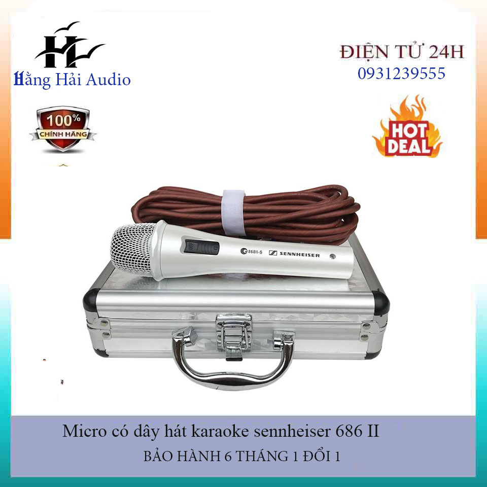 Micro có dây hát karaoke sennheiser 686 II cao cấp