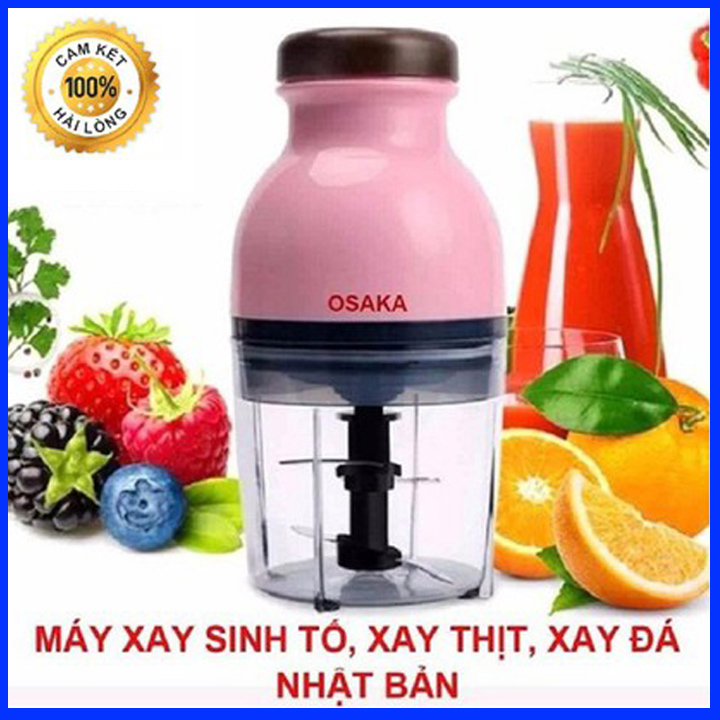 [NỒI ĐỒNG CỒI ĐÁ] Máy xay sinh tồ đa năng Osaka, Máy xay thịt, xay rau củ quả siêu khỏe, Máy xay Osaka nắp bằng (nắp dẹt) - Bảo hành 12 tháng