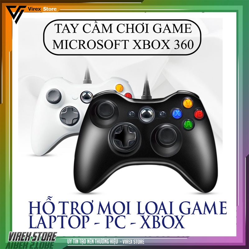 Tay Cầm Xbox 360 Controller Có Dây Chơi Game Cho PC  FO3 FO4 PS