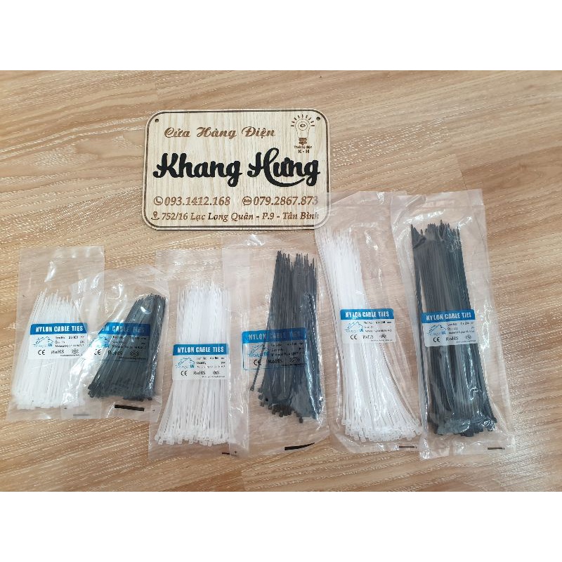 Bịch dây rút nhựa 10cm , 15cm, 20cm, 25cm
