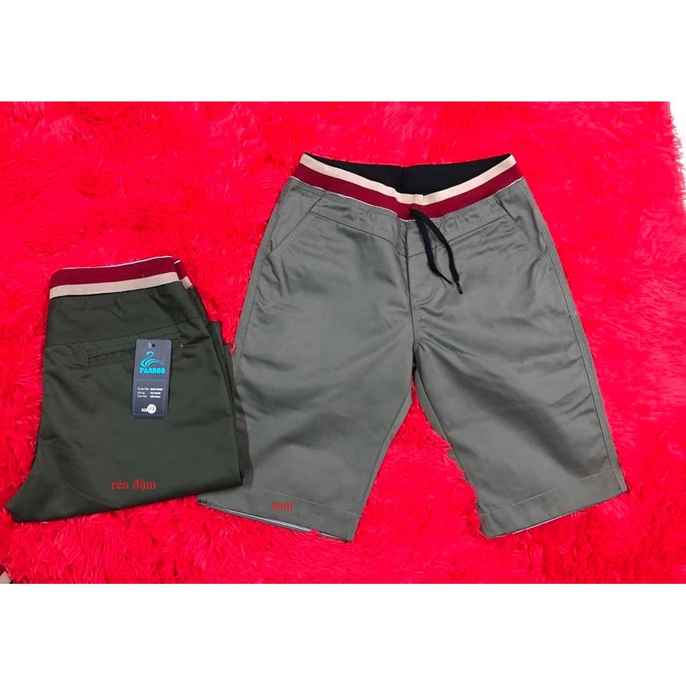 [Hàng Chuẩn Loại 1] QUẦN SHORT NAM QUẦN SHORT BO LƯNG THUN VẢI KAKI CAO CẤP